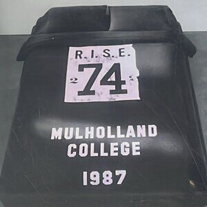 NWT $215 Calvin Klein full/queen Duvet Cover , rise 74 -muted blck modern cotton